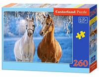 Castorland B-027378-1 Puzzel The Winter Horses, 260 stukjes, kleurrijk