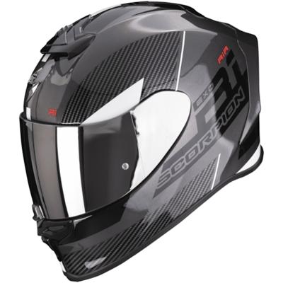 SCORPION EXO-R1 Evo Air Final, Integraalhelm, Donker Zilver-Zwart-Wit
