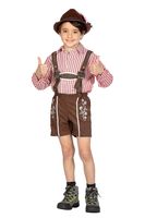 Oktoberfest Lederhose Kort Bruin Kind Milo - thumbnail