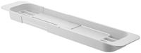 Yamazaki 3546 Tower Uittrekbare badkuipplank, wit, ABS-hars, minimalistisch design, 57,5~75 x 15,5 x 4,5 cm (l x b x h)