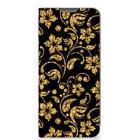 OPPO A77 5G | A57 5G Smart Cover Gouden Bloemen