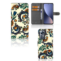 Wallet Case Xiaomi 12 Pro Barok Flower - thumbnail