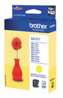 Inktcartridge Brother LC-121Y geel - thumbnail