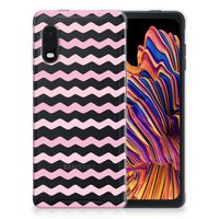 Samsung Xcover Pro TPU bumper Waves Roze - thumbnail