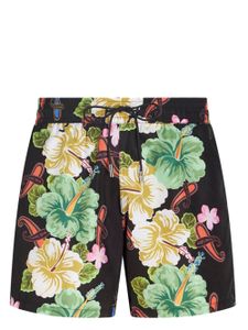 ETRO short de bain à fleurs - Noir