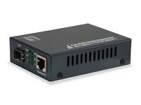 LevelOne GVT-2012 netwerk media converter 1000 Mbit/s Zwart - thumbnail