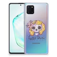 Silicone Back Case Samsung Galaxy Note 10 Lite Boho Skull