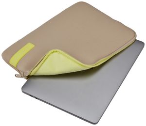 Case Logic Reflect REFMB-113 Plaza Taupe/Sun-Lime notebooktas 33 cm (13") Opbergmap/sleeve