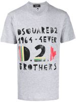 DSQUARED2 t-shirt à logo imprimé - Gris