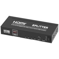 Maxtrack CS 25-4 L HDMI-splitter Zwart