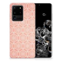 Samsung Galaxy S20 Ultra TPU bumper Pattern Orange - thumbnail