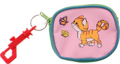 Fabrizio portemonnee kat 7,5 x 7,5 cm roze Fabrizio portemonnee kat 7,5 x 7,5 cm roze