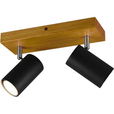 LED Plafondspot - Trion Milona - GU10 Fitting - 2-lichts - Rond - Mat Zwart - Aluminium LED Plafondspot - Trion Milona - GU10 Fitting - 2-lichts - Rond - Mat Zwart - Aluminium