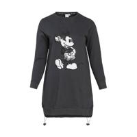 Paprika sweatjurk met pailletten antraciet/zwart/wit