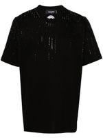 DSQUARED2 t-shirt en coton à ornements en cristal - Noir - thumbnail