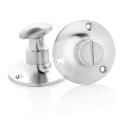 De Oude Deurklink WC Slot draaiknop rond rozet mat nikkel De Oude Deurklink WC Slot draaiknop rond rozet mat nikkel