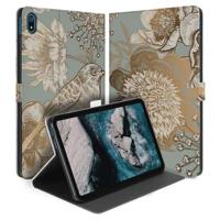 Uniek Nokia T20 Tablethoesje met Stand - Vintage Bird Flowers Design | B2C Telecom