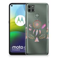 Motorola Moto G9 Power Telefoonhoesje met Naam Boho Dreamcatcher - thumbnail