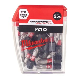 Milwaukee Accessoires Shockwave Gen II PZ1 25mm 25stuks - 4932430861