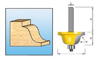 Makita Accessoires lijstfrees+lag. HM 34,9mm S8 - D-11558