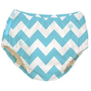 Charlie Banana 2-in-1 Zwemluier en Oefenbroekje- Blue Chevron Maat M