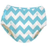 Charlie Banana 2-in-1 Zwemluier en Oefenbroekje- Blue Chevron Maat M