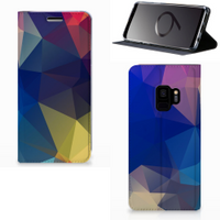 Samsung Galaxy S9 Stand Case Polygon Dark - thumbnail