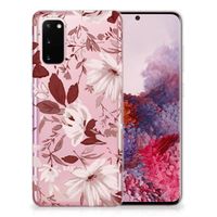 Hoesje maken Samsung Galaxy S20 Watercolor Flowers - thumbnail