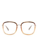 Chloé Eyewear lunettes de vue à monture carrées oversize - Marron