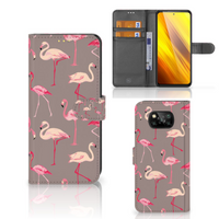 Xiaomi Poco X3 | Poco X3 Pro Telefoonhoesje met Pasjes Flamingo