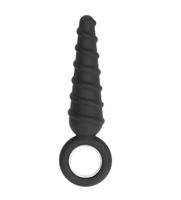 No. 60 - Dildo With Metal Ring - Black