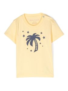 Palm Angels Kids t-shirt en coton à imprimé Palm Stars - Jaune