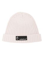 STYLAND logo-patch ribbed-knit beanie - Tons neutres - thumbnail