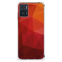 Shockproof Case voor Motorola Moto E22 | E22i Polygon Red