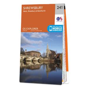 Wandelkaart - Topografische kaart 241 OS Explorer Map Shrewsbury | Ord