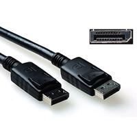 ACT DisplayPort naar DisplayPort kabel 2m, 4K@60Hz, DisplayPort kabel 1.2 connector met pin 20 DP_PWR, voor converter - AK3980