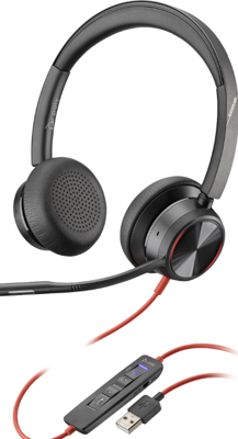 POLY Blackwire 8225 Headset Hoofdband Zwart USB Type-A POLY Blackwire 8225 Headset Hoofdband Zwart USB Type-A