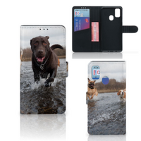 Samsung Galaxy M21 | M30s Telefoonhoesje met Pasjes Honden Labrador - thumbnail