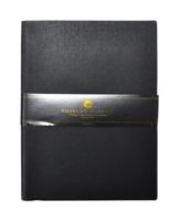 Verhaak notitieboek met bullets 15 x 21 cm papier/leer zwart