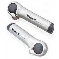 TranzX Tranzx jd-888 stuur bar ends alu zilver 80 mm - thumbnail