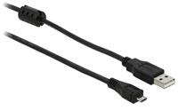 Delock Kabel USB2.0-A Mannelijk naar USB Micro B Mannelijk 2m