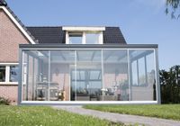 Glasschuifwand Profiline 3 spoor breedte 500 cm - thumbnail