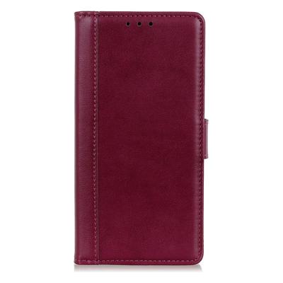 Shop4 - iPhone 12 Hoesje - Wallet Case Grain Rood