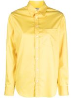 Zadig&Voltaire Taskiz slogan-embroidered cotton shirt - Jaune