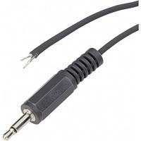 TRU COMPONENTS Jack connector 3,5 mm stekker, rechte polen: 3 stereo zwart 100 st.