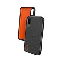Gear4 Battersea harde schaal met verbeterde schokbescherming, D3O-beschermd, achterkantbescherming van glas, slank, robuust design voor iPhone X - zwart