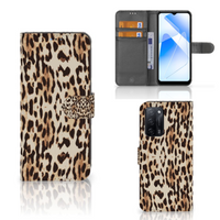 OPPO A16/A16s/A54s Telefoonhoesje met Pasjes Leopard - thumbnail