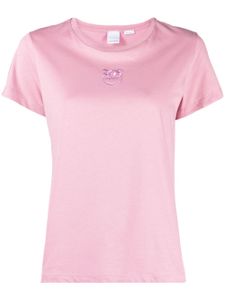 PINKO t-shirt à broderies Love Birds - Rose