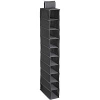 Kast organizer - hangend - 10 vakken - 30 x 15 x 120 cm - grijs