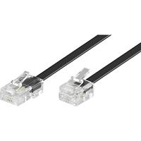 Basetech ISDN, Western aansluitkabel [1x RJ45-stekker 8p4c - 1x RJ11-stekker 6p4c] 15,00 m zwart